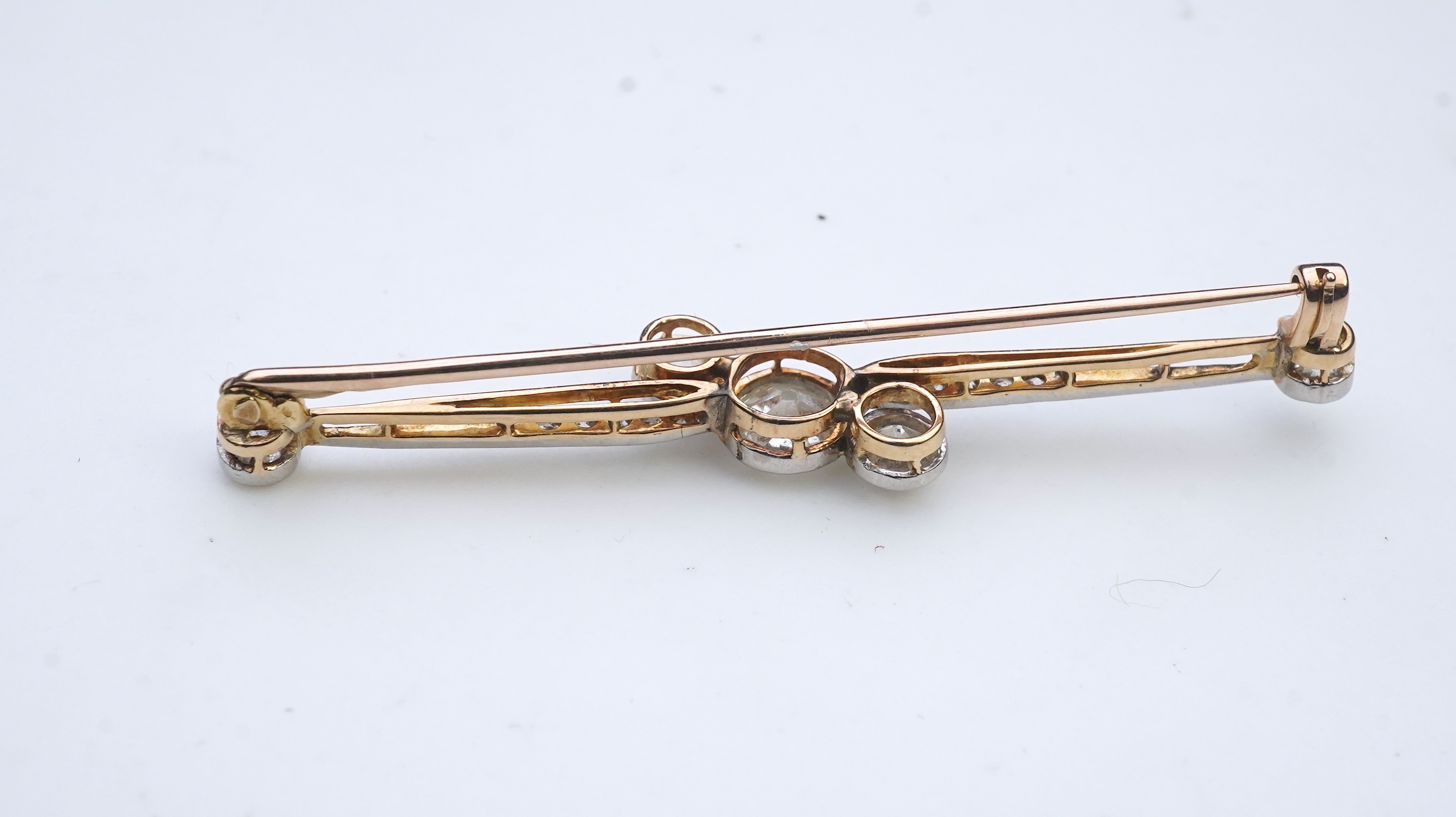 An Edwardian diamond brooch, early 20th century